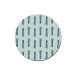 Blue King Pineapple  Magnet 3  (Round) Front