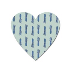 Blue King Pineapple  Heart Magnet by ConteMonfrey