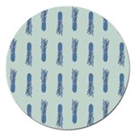 Blue King Pineapple  Magnet 5  (Round) Front