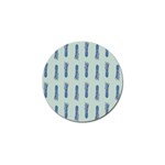 Blue King Pineapple  Golf Ball Marker (4 pack) Front