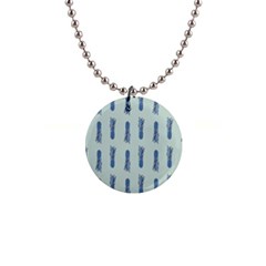 Blue King Pineapple  1  Button Necklace by ConteMonfrey