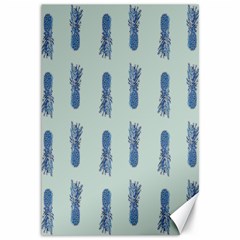 Blue King Pineapple  Canvas 12  X 18  by ConteMonfrey