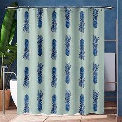 Blue King Pineapple  Shower Curtain 60  X 72  (medium)  by ConteMonfrey