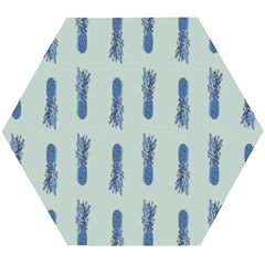 Blue King Pineapple  Wooden Puzzle Hexagon by ConteMonfrey