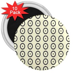 Sharp Circles 3  Magnets (10 Pack)  by ConteMonfrey