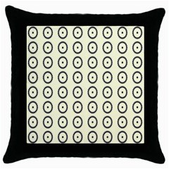 Sharp Circles Throw Pillow Case (black) by ConteMonfrey