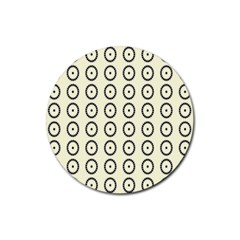 Sharp Circles Rubber Coaster (round) by ConteMonfrey