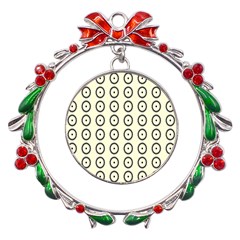 Sharp Circles Metal X mas Wreath Ribbon Ornament by ConteMonfrey