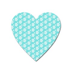 Spring Happiness Blue Ocean Heart Magnet by ConteMonfrey