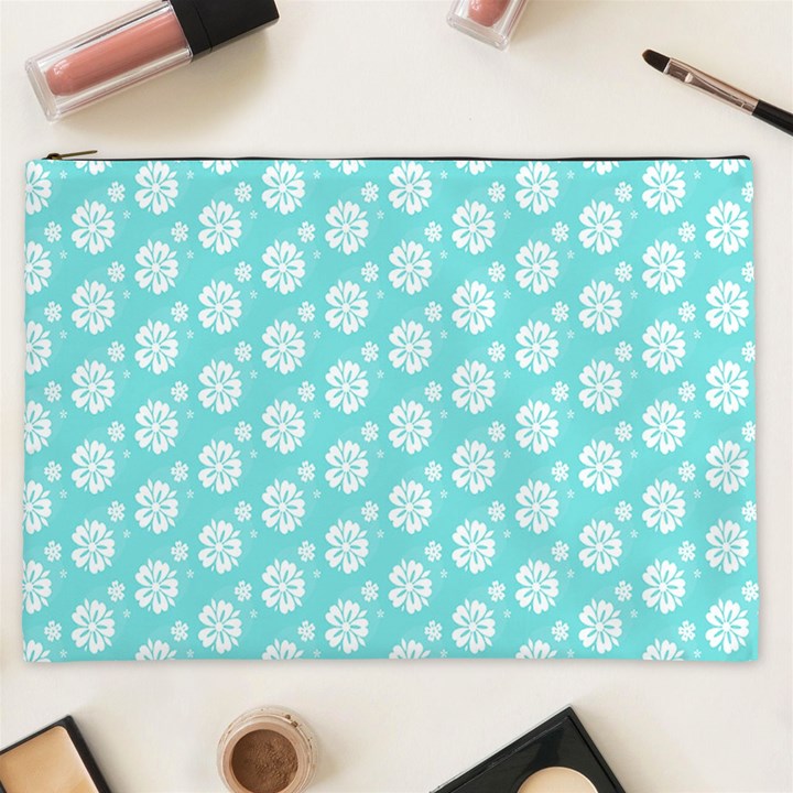 Spring Happiness blue ocean Cosmetic Bag (XXL)