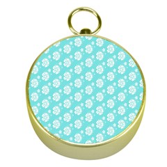 Spring Happiness Blue Ocean Gold Compasses by ConteMonfrey