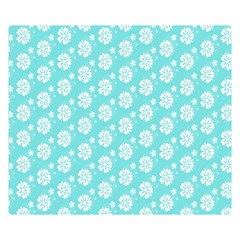 Spring Happiness Blue Ocean Two Sides Premium Plush Fleece Blanket (small) by ConteMonfrey