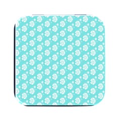 Spring Happiness Blue Ocean Square Metal Box (black) by ConteMonfrey