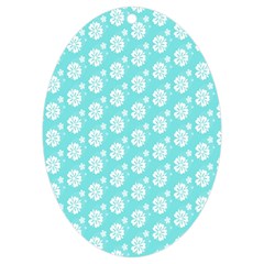 Spring Happiness Blue Ocean Uv Print Acrylic Ornament Oval by ConteMonfrey