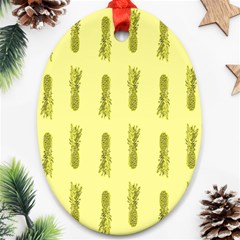 Yellow Pineapple Ornament (oval) by ConteMonfrey