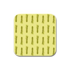 Yellow Pineapple Rubber Square Coaster (4 Pack) by ConteMonfrey