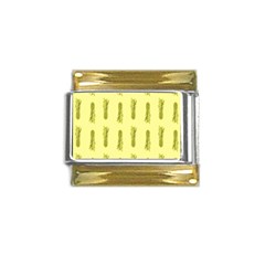 Yellow Pineapple Gold Trim Italian Charm (9mm) by ConteMonfrey