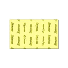 Yellow Pineapple Sticker (rectangular) by ConteMonfrey