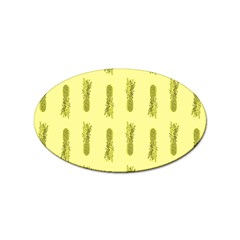 Yellow Pineapple Sticker Oval (10 Pack) by ConteMonfrey