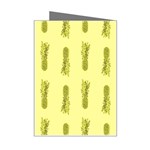 Yellow Pineapple Mini Greeting Card Right