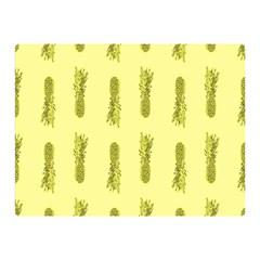 Yellow Pineapple Two Sides Premium Plush Fleece Blanket (mini) by ConteMonfrey