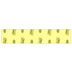 Yellow Pineapple Small Premium Plush Fleece Scarf