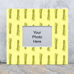 Yellow Pineapple White Wall Photo Frame 5  X 7  by ConteMonfrey