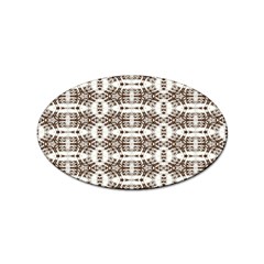 Brown Snake Skin Sticker Oval (10 Pack) by ConteMonfrey