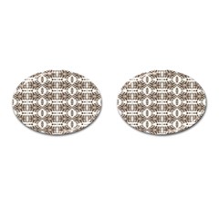 Brown Snake Skin Cufflinks (oval) by ConteMonfrey