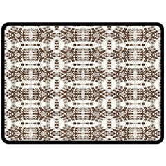 Brown Snake Skin Two Sides Fleece Blanket (large) by ConteMonfrey