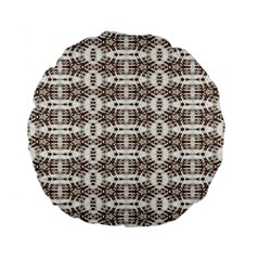 Brown Snake Skin Standard 15  Premium Flano Round Cushions by ConteMonfrey