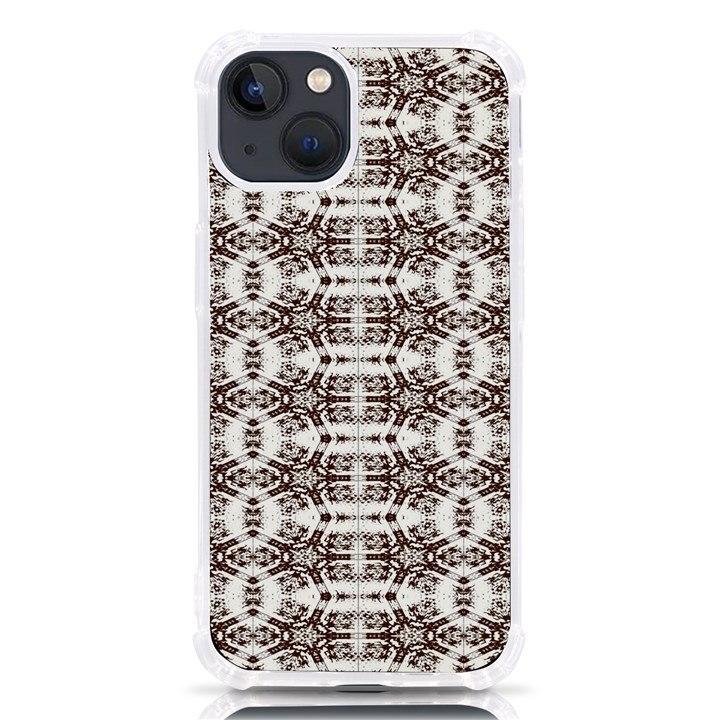 Brown snake skin iPhone 13 TPU UV Print Case