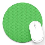  Spooky Pink Green Halloween  Round Mousepad Front