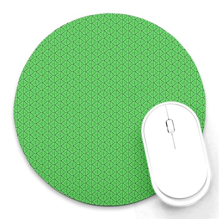  Spooky Pink Green Halloween  Round Mousepad