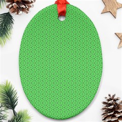  Spooky Pink Green Halloween  Ornament (oval) by ConteMonfrey