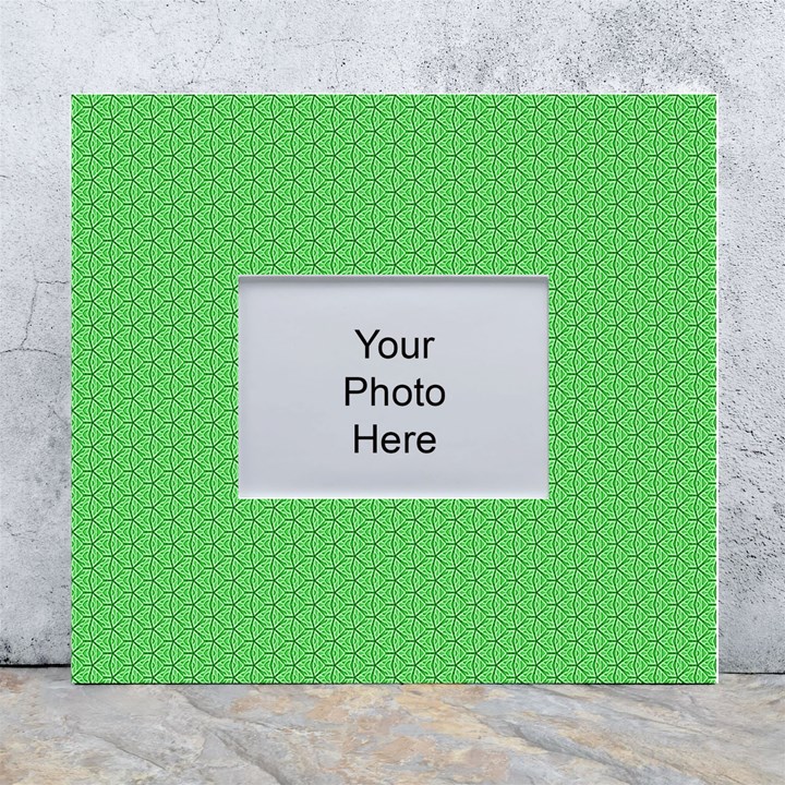  Spooky Pink Green Halloween  White Wall Photo Frame 5  x 7 