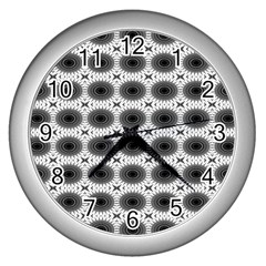 Cosmos Circles Wall Clock (silver) by ConteMonfrey