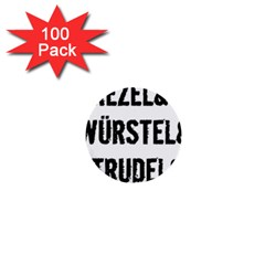 Its A German Thing Bier Brezel Wurstel Strudel Schnitzel 1  Mini Buttons (100 Pack)  by ConteMonfrey