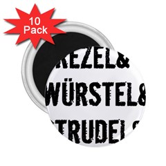 Its A German Thing Bier Brezel Wurstel Strudel Schnitzel 2 25  Magnets (10 Pack)  by ConteMonfrey