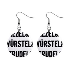 Its A German Thing Bier Brezel Wurstel Strudel Schnitzel Mini Button Earrings by ConteMonfrey