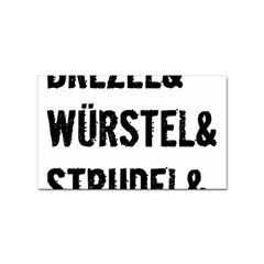 Its A German Thing Bier Brezel Wurstel Strudel Schnitzel Sticker (rectangular) by ConteMonfrey