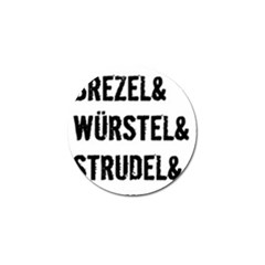 Its A German Thing Bier Brezel Wurstel Strudel Schnitzel Golf Ball Marker (4 Pack) by ConteMonfrey