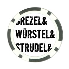 Its A German Thing Bier Brezel Wurstel Strudel Schnitzel Poker Chip Card Guard by ConteMonfrey