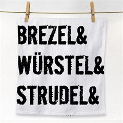 Its A German Thing Bier Brezel Wurstel Strudel Schnitzel Face Towel by ConteMonfrey