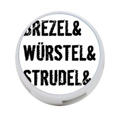 Its A German Thing Bier Brezel Wurstel Strudel Schnitzel 4-port Usb Hub (one Side) by ConteMonfrey