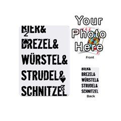 Its A German Thing Bier Brezel Wurstel Strudel Schnitzel Playing Cards 54 Designs (mini) by ConteMonfrey