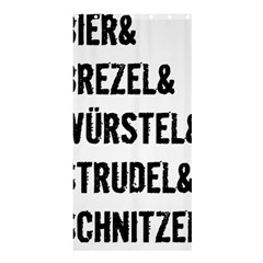 Its A German Thing Bier Brezel Wurstel Strudel Schnitzel Shower Curtain 36  X 72  (stall)  by ConteMonfrey