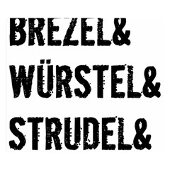 Its A German Thing Bier Brezel Wurstel Strudel Schnitzel Two Sides Premium Plush Fleece Blanket (small) by ConteMonfrey