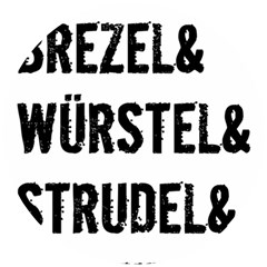 Its A German Thing Bier Brezel Wurstel Strudel Schnitzel Wooden Puzzle Round by ConteMonfrey