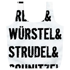 Its A German Thing Bier Brezel Wurstel Strudel Schnitzel Full Print Recycle Bag (xxl) by ConteMonfrey